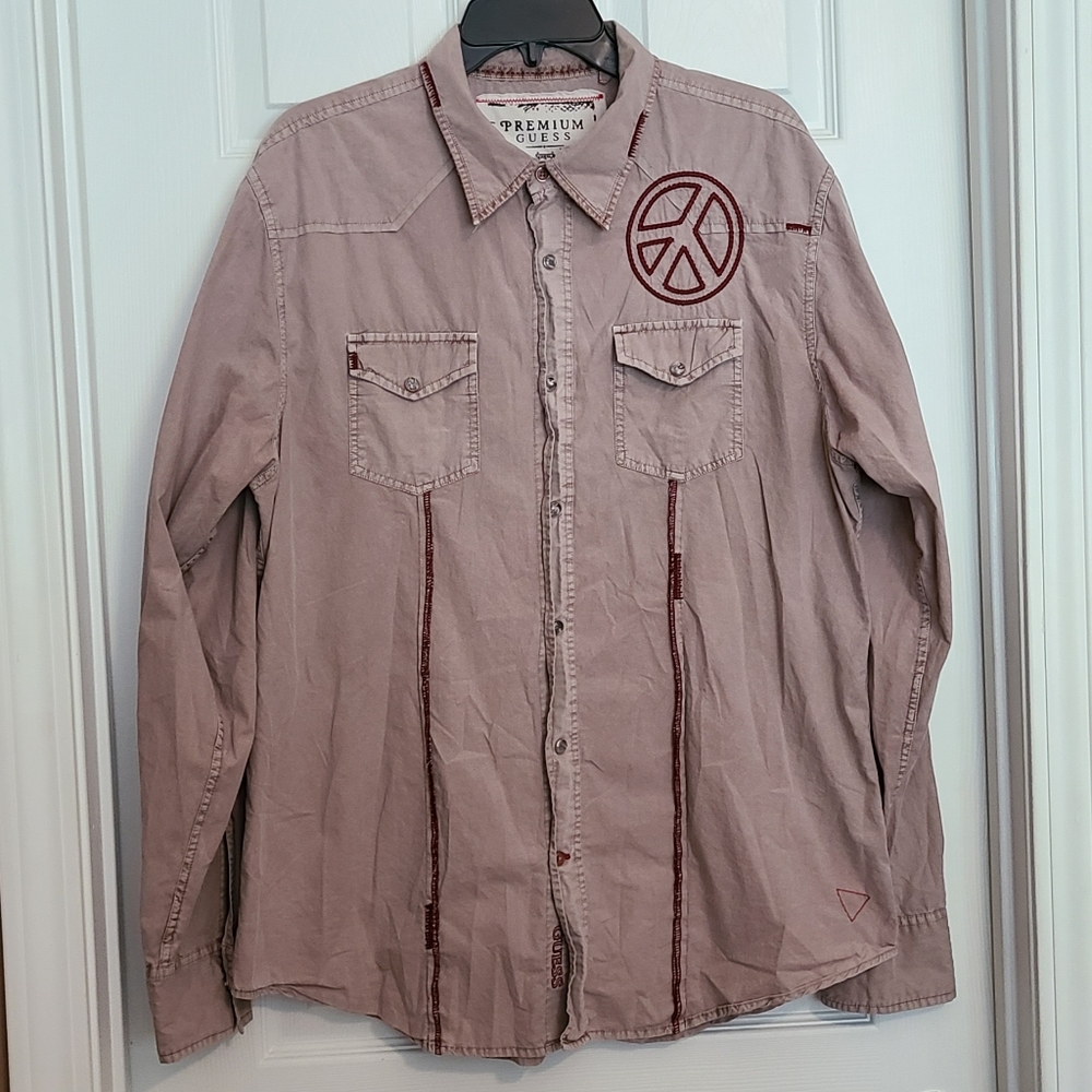 Button down,  long sleeve